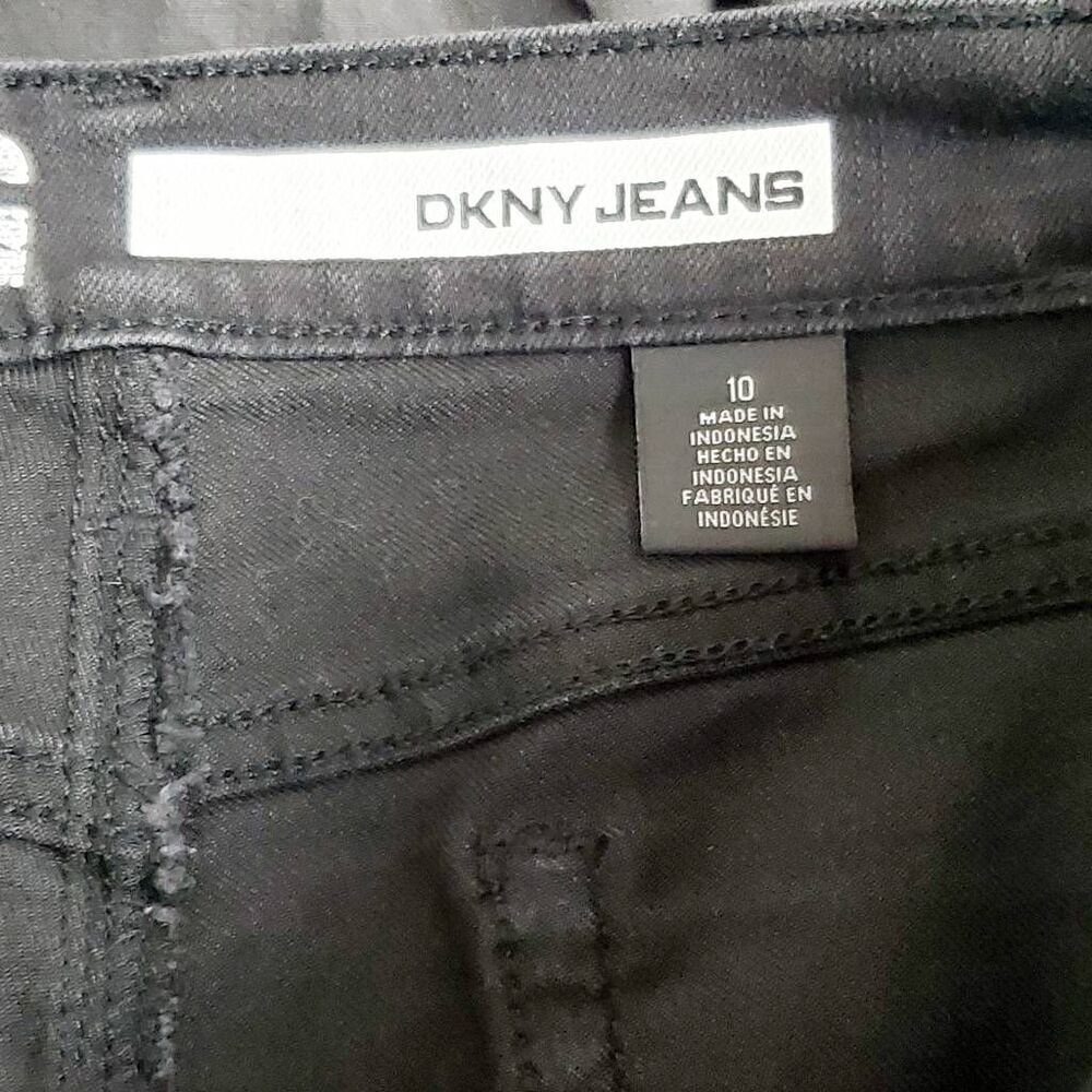 DKNY Size 10 Black Legging Jeans - Picture 5 of 7